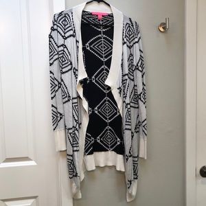 Aztec print cardigan